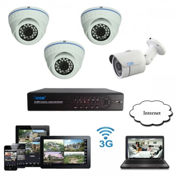 Giá trọn bộ 04 camera quan sát - HD-T04M4