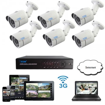 Giá trọn bộ 06 camera quan sát - HD-T06M8